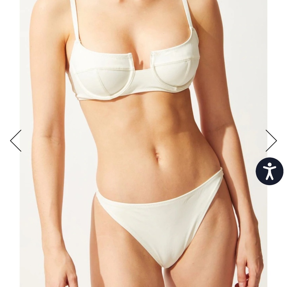 Solid & Striped Harley Top and Bottom (White)